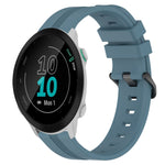 20mm Concave Striped Slicone Watch Band, For Garmin Vivomove Sport, For Garmin Venu 2 Plus, For Garmin Approach S40, For Garmin Forerunner 158
