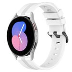 20mm Concave Striped Slicone Watch Band, For Samsung Galaxy Watch5 44mm, For Samsung Galaxy Watch 6 Classic 47mm, For Samsung Galaxy Watch5 40mm, For Samsung Galaxy Watch5 Pro 45mm