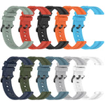 20mm Concave Striped Slicone Watch Band, For Samsung Galaxy Watch4 44mm, For Samsung Galaxy Watch4 40mm, For Samsung  Galaxy Watch 4 Classic 42mm, For Samsung  Galaxy Watch 4 Classic 46mm