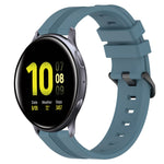 20mm Concave Striped Slicone Watch Band, For Samsung Galaxy Watch Active 2 40mm, For Samsung Galaxy Watch Active 2 44mm, For Samsung Galaxy Watch 42mm, For Samsung Galaxy Watch 6 44mm