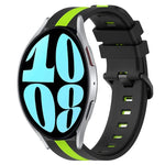 20mm 縦二色シリコン時計バンド、Samsung Galaxy Watch 6 40mm用、Samsung Galaxy Watch 6 Classic 43mm用
