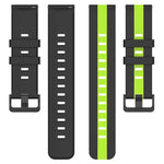 20mm 縦二色シリコン時計バンド、Samsung Galaxy Watch 6 40mm用、Samsung Galaxy Watch 6 Classic 43mm用