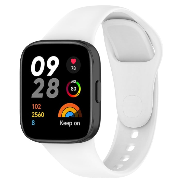 Loop Type Solid Color Silicone Watch Band, For Redmi Watch 3