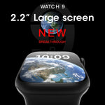 W59 2.2インチカラースクリーンスマートウォッチ、心拍数モニタリング／血圧モニタリング対応