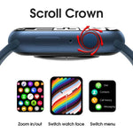 W38 1.9インチカラースクリーンスマートウォッチ、心拍数モニタリング／血圧モニタリング対応