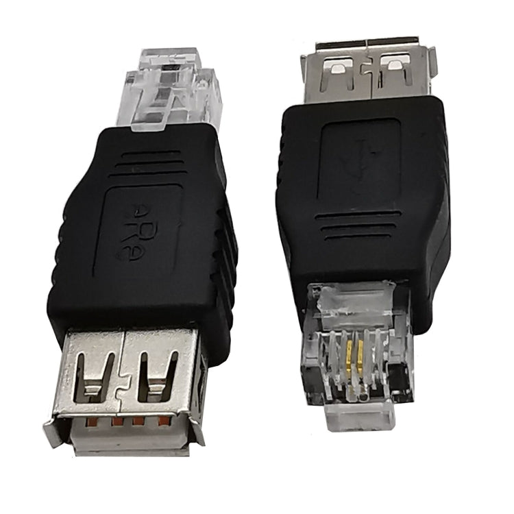 JUNSUNMAY USB メスからオス RJ11 6P2C アダプターコンバーター