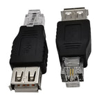 JUNSUNMAY USB メスからオス RJ11 6P2C アダプターコンバーター