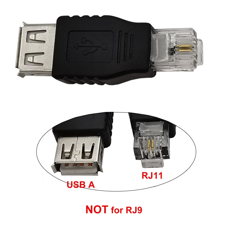 JUNSUNMAY USB メスからオス RJ11 6P2C アダプターコンバーター