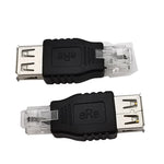 JUNSUNMAY USB メスからオス RJ11 6P2C アダプターコンバーター