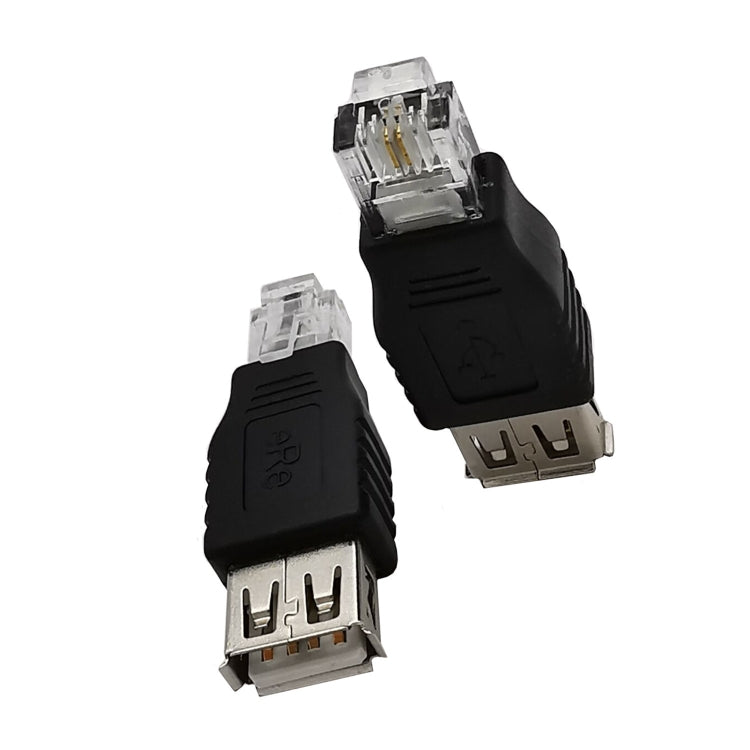 JUNSUNMAY USB メスからオス RJ11 6P2C アダプターコンバーター