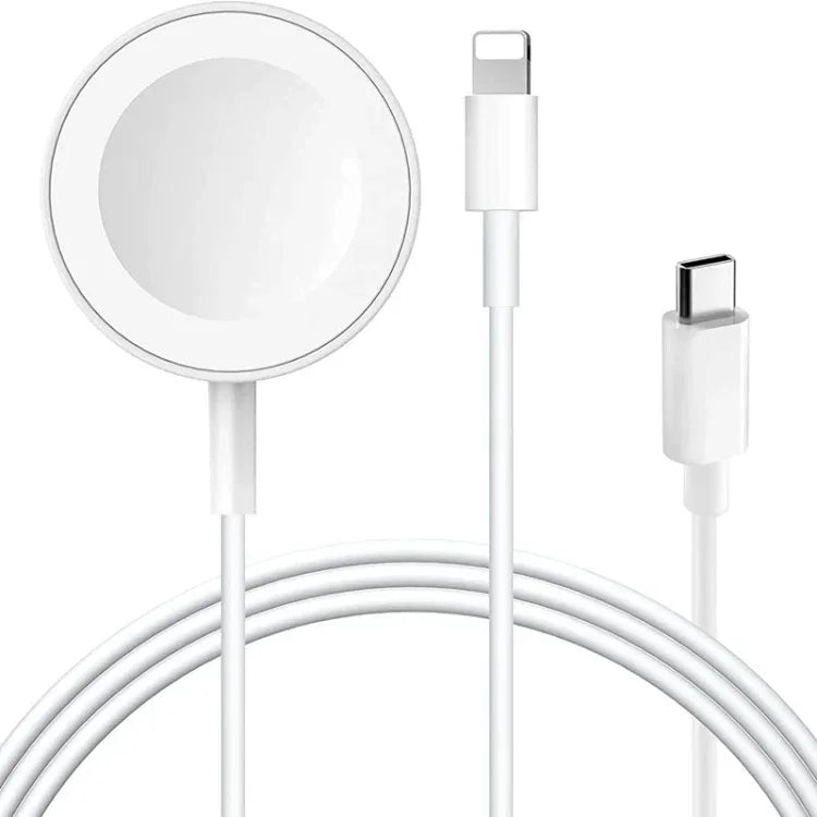 Apple Watchシリーズ＆iPhone用 2in1 USBマグネット充電ケーブル 1.2m DS-XB015