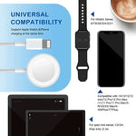 Apple Watchシリーズ＆iPhone用 2in1 USBマグネット充電ケーブル 1.2m DS-XB015