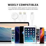 Apple Watch シリーズ & iPhone 用 3-in-1 Type-C 磁気充電ケーブル 4ft/1.2m, DS-XB019