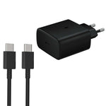 M135 45W USB-C / Type-Cポート急速充電器 5A Type-C to Type-Cケーブル付き、EUプラグ、EUプラグ＋Type-Cケーブル