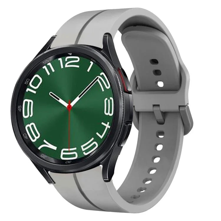 20mm Loop Silicone Watch Band, For Samsung Galaxy Watch 6 40mm, For Samsung Galaxy Watch 6 Classic 43mm