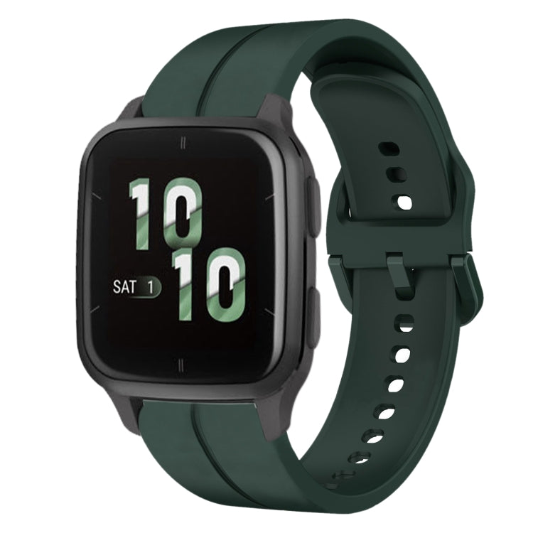 20mm Loop Silicone Watch Band, For Garminmove Style, For Garmin Forerunner 645 Music, For Garmin Forerunner Sq2, For Garmin Forerunner Sq2 Music