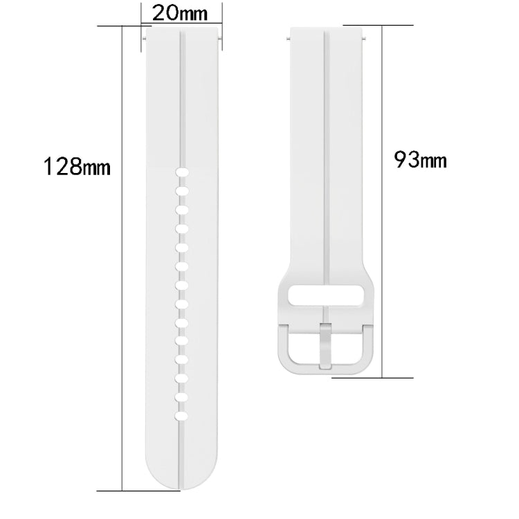 20mm Loop Silicone Watch Band, For Huawei Watch GT3 Pro 43mm, For Huawei Watch GT3 42mm, For Huawei Watch GT2 42mm, For Huawei Watch 2