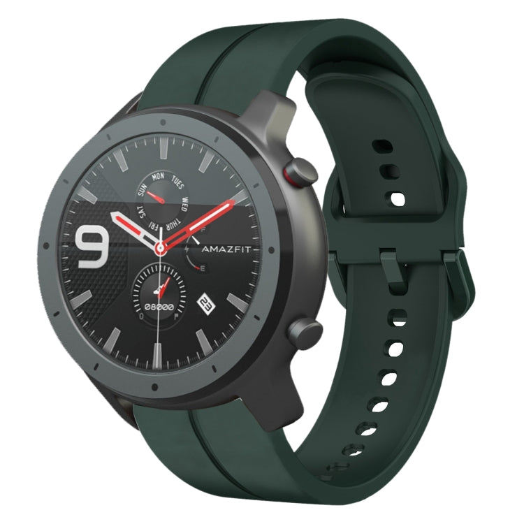 22mm  Loop Silicone Watch Band, For Amazfit GTR 2e, For Amazfit GTR 2, For Amazfit 3, For Amazfit GTR 47mm