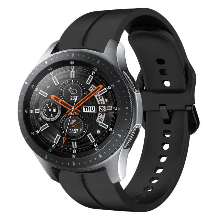 22mm Loop Silicone Watch Band, For Samsung Galaxy Watch3 45mm, For Samsung Galaxy Watch 46mm, For Samsung Gear S3 Classic, For Samsung Gear S3 Frontier