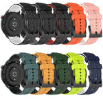 20mm フットボール柄ツートンカラーシリコン時計バンド、Samsung Galaxy Watch Active 2 44mm 用、Samsung Galaxy Watch 42mm 用