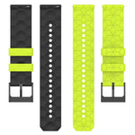 20mm フットボール柄ツートンカラーシリコン時計バンド、Samsung Galaxy Watch Active 2 44mm 用、Samsung Galaxy Watch 42mm 用