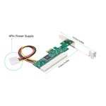 PCI-E to PCI アダプターカードコンバーター 4ピン電源付き PCI-E to PCI