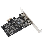 PCI-E 3ポート 1394a 1394b ファイアワイヤー拡張カード 2 x 6ピン + 1 x 4ピン デスクトップPC用 1394a+1394b