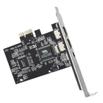 PCI-E 3ポート 1394a 1394b ファイアワイヤー拡張カード 2 x 6ピン + 1 x 4ピン デスクトップPC用 1394a+1394b