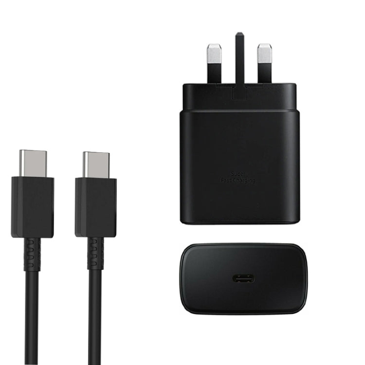 M135 45W USB-C / Type-Cポート急速充電器 5A Type-C to Type-Cケーブル付き、UKプラグ、UKプラグ＋Type-Cケーブル