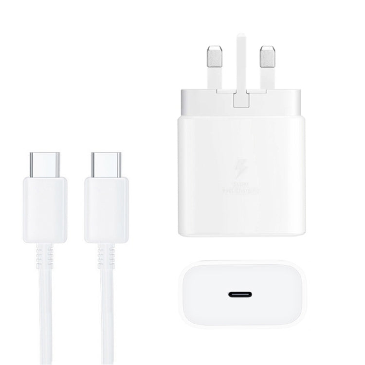 M135 45W USB-C / Type-Cポート急速充電器 5A Type-C to Type-Cケーブル付き、UKプラグ、UKプラグ＋Type-Cケーブル