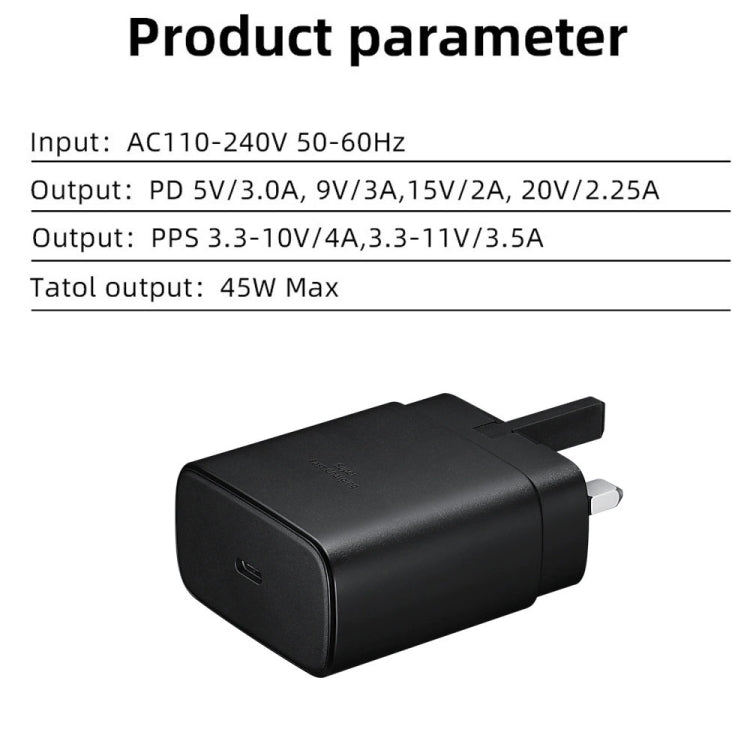 M135 45W USB-C / Type-Cポート急速充電器、UKプラグ、UKプラグ