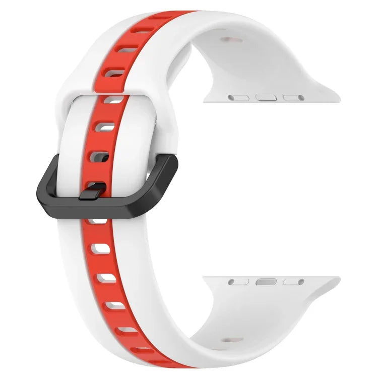 ツーカラー ループバックル シリコンウォッチバンド、Apple Watch Ultra 49mm用、Apple Watch Series 8&7 45mm用、Apple Watch Series 8&7 41mm用
