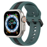 ツーカラー ループバックル シリコンウォッチバンド、Apple Watch Ultra 49mm用、Apple Watch Series 8&7 45mm用、Apple Watch Series 8&7 41mm用