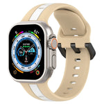 ツーカラー ループバックル シリコンウォッチバンド、Apple Watch Ultra 49mm用、Apple Watch Series 8&7 45mm用、Apple Watch Series 8&7 41mm用