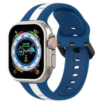 ツーカラー ループバックル シリコンウォッチバンド、Apple Watch Ultra 49mm用、Apple Watch Series 8&7 45mm用、Apple Watch Series 8&7 41mm用