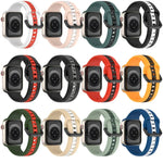ツーカラー ループバックル シリコンウォッチバンド、Apple Watch Ultra 49mm用、Apple Watch Series 8&7 45mm用、Apple Watch Series 8&7 41mm用