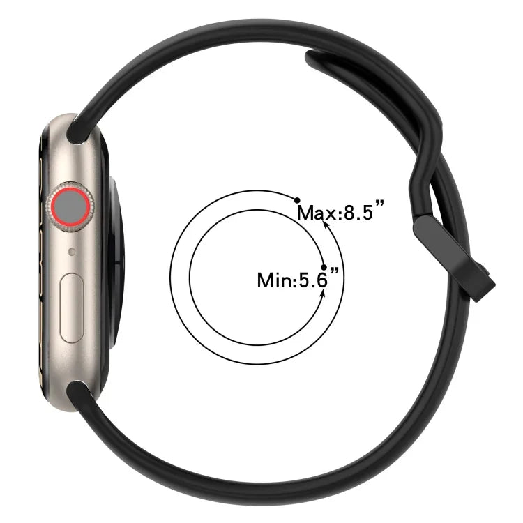 ツーカラー ループバックル シリコンウォッチバンド、Apple Watch Ultra 49mm用、Apple Watch Series 8&7 45mm用、Apple Watch Series 8&7 41mm用