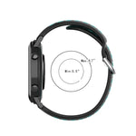 22mm 穴あき通気性スポーツシリコン時計バンド、Samsung Galaxy Watch3 45mm 用、Samsung Gear S3 Classic 用、Samsung Gear S3 Frontier 用