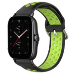 20mm Perforated Breathable Sports Silicone Watch Band, For Amazfit GTS 4, For Amazfit GTS 3, For Amazfit GTS 2E