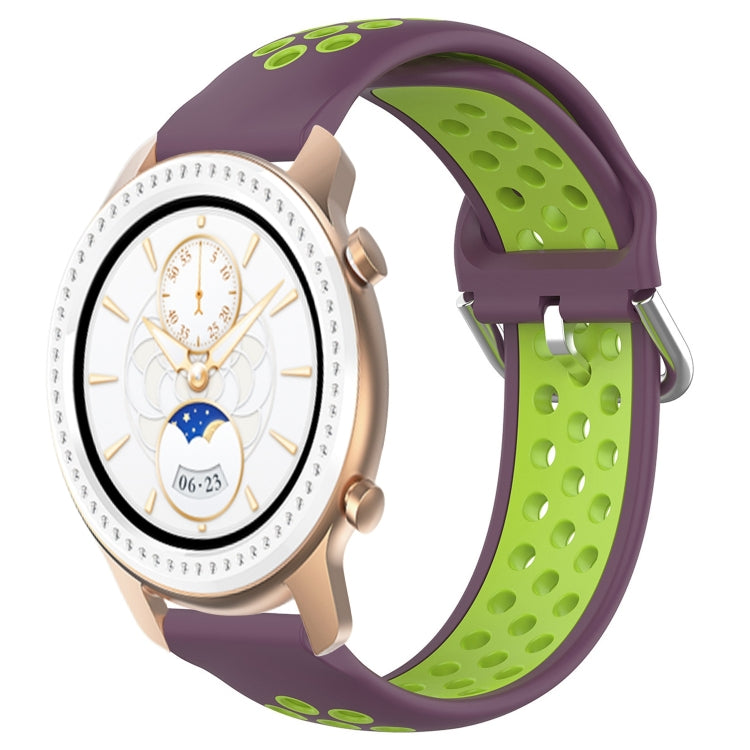 20mm Perforated Breathable Sports Silicone Watch Band, For Amazfit GTR 42MM, For Amazfit Pop Pro, For Amazfit Pop