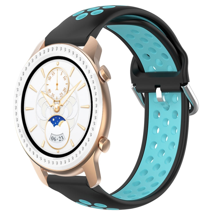 20mm Perforated Breathable Sports Silicone Watch Band, For Amazfit GTR 42MM, For Amazfit Pop Pro, For Amazfit Pop