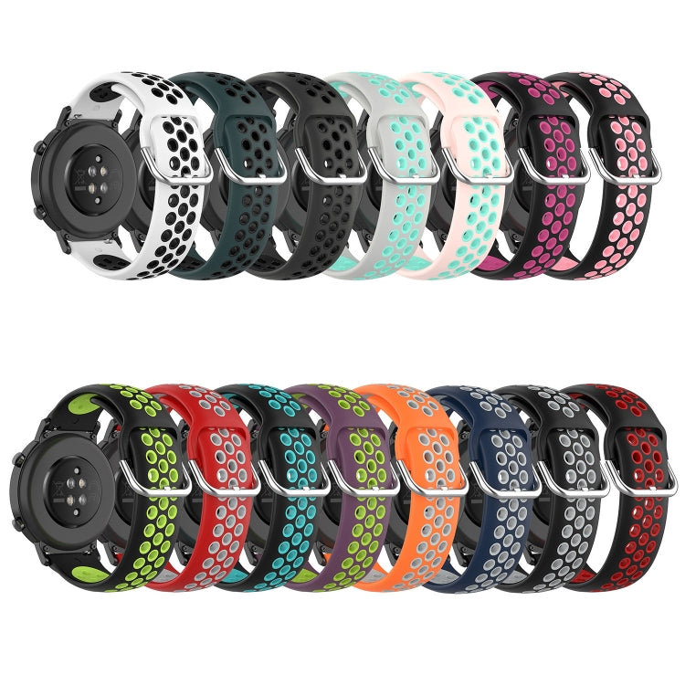 20mm Perforated Breathable Sports Silicone Watch Band, For Amazfit GTR 42MM, For Amazfit Pop Pro, For Amazfit Pop