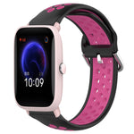 20mm Perforated Breathable Sports Silicone Watch Band, For Amazfit GTR 42MM, For Amazfit Pop Pro, For Amazfit Pop