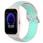 20mm Perforated Breathable Sports Silicone Watch Band, For Amazfit GTR 42MM, For Amazfit Pop Pro, For Amazfit Pop