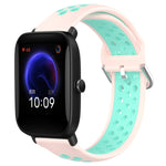 20mm Perforated Breathable Sports Silicone Watch Band, For Amazfit GTR 42MM, For Amazfit Pop Pro, For Amazfit Pop