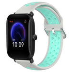 20mm Perforated Breathable Sports Silicone Watch Band, For Amazfit GTR 42MM, For Amazfit Pop Pro, For Amazfit Pop