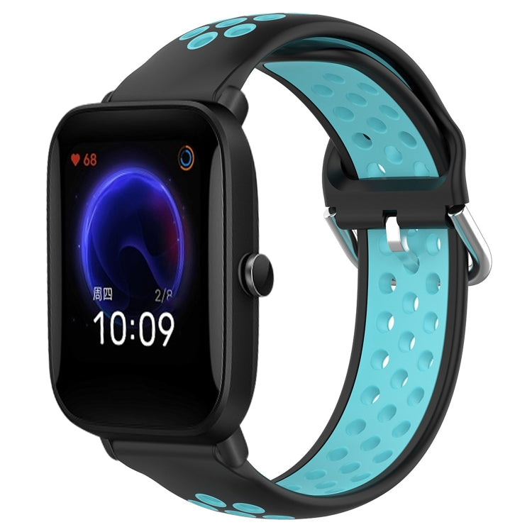 20mm Perforated Breathable Sports Silicone Watch Band, For Amazfit GTR 42MM, For Amazfit Pop Pro, For Amazfit Pop