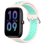 20mm Perforated Breathable Sports Silicone Watch Band, For Amazfit GTS 4 Mini, For Amazfit Bip3, For Amazfit Bip 1S
