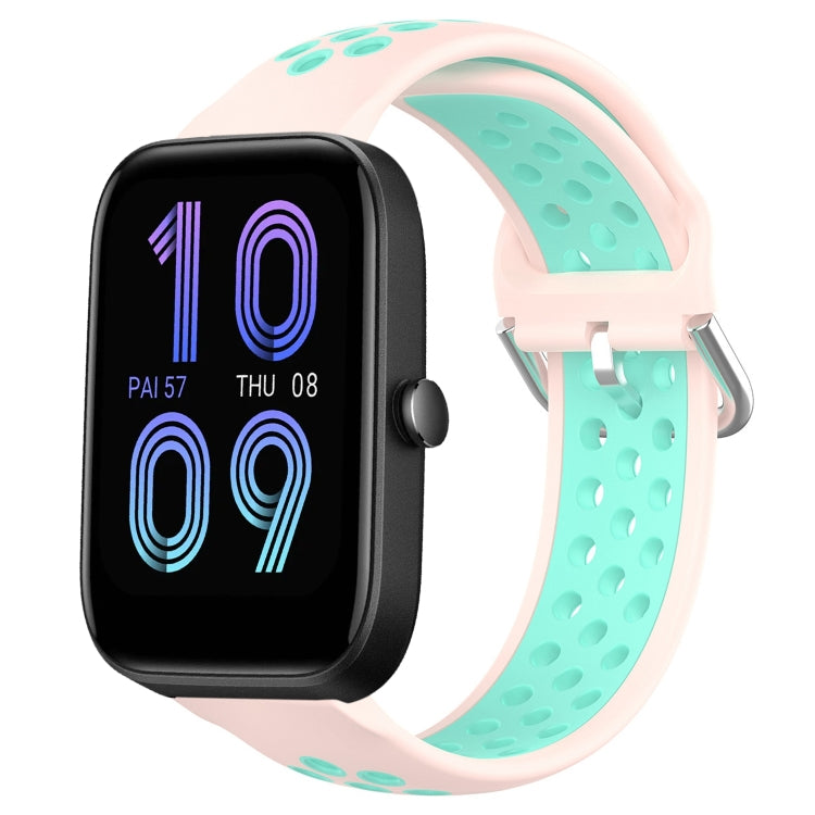 20mm Perforated Breathable Sports Silicone Watch Band, For Amazfit GTS 4 Mini, For Amazfit Bip3, For Amazfit Bip 1S