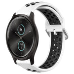 20mm Perforated Breathable Sports Silicone Watch Band, For Garmin Venu SQ, For Garmin VivoMove Style, For Garmin VivoMove Luxe